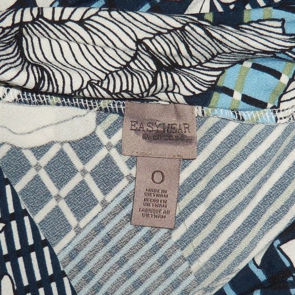 Easywear by CHICO'S Floral Twist Neck Top, 0 (4/6) - Picture 4 of 7